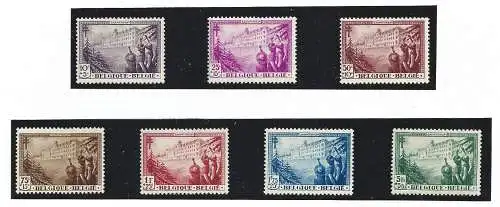 1932 Belgien - Nr. 356/362 7 Werte MH/*