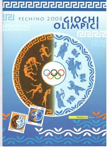 2008 Italien - Republik, Folder - Olympische Spiele Peking Nr. 181 postfrisch **