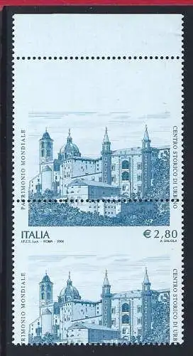 2008 Republik - Un. n. 3117Da+Db MNH/** Verzahnung nach oben verschoben