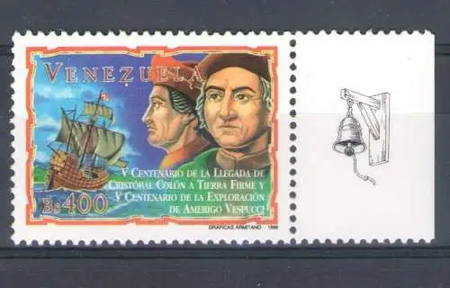 1998 Venezuela Cristoforo Colombo Gemeinsame Ausgabe - 1 Wert postfrisch **