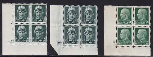 1929 Königreich Italien, Kaiserliche Serie, LOT VON 28 Exemplaren mit Tabellennummer Vollgummi postfrisch **