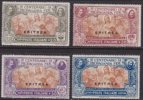 1923 ERITREA, Nr. 61/64 4 Werte postfrisch/**