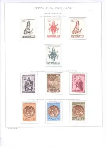 1963-1978 Vatikan, Papst Paul VI. komplett, postfrische Marken 303 Werte Posta Ordinaria + Luftpost + 1 Flugblatt Venedig + 6 Steuermarken - MNH **