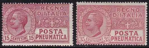 1927-28 Königreich Italien, Luftpost 12/13 MNH/**