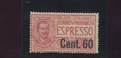 1922 Italia, Espresso, n 6n, Decalco della Soprastampa, MNH **