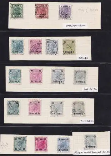 1867/1914 ÖSTERREICHISCHE POSTÄMTER AUF KRETA Lot 94 Marken GEBRAUCHT/MLH*