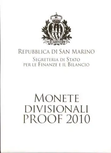 2010 San Marino, Euro-Divisionsmünzen, Spiegelfund