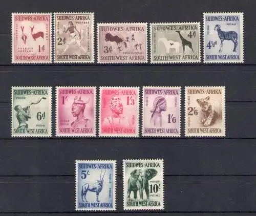 1954 Südwestafrika - Yvert Nr. 237/48 - MH*