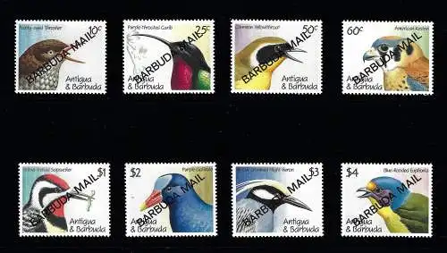 1991 Barbuda, Fauna, Vögel - Yvert Nr. 1151/58 - postfrisch**