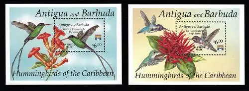 1993 Barbuda, Fauna, Vögel - Yvert Nr. 194/95 - postfrisch**