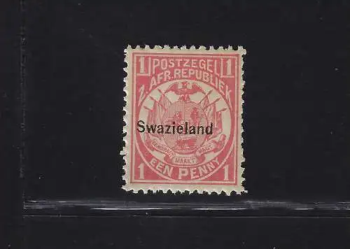 1889-90 Swasiland - Aufdruck Swazieland, Stanley Gibbons Nr. 1 - MLH*