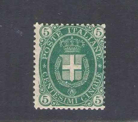 1889 Italien - Königreich, 5 Cent dunkelgrün Nr. 44 - postfrisch **