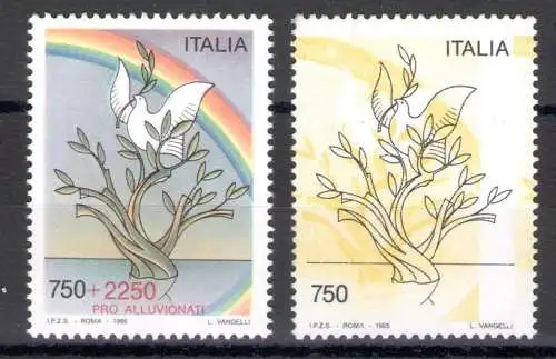 1995 Italia Repubblica, Pro Alluvionati ohne roten Druck, Nr. 2137A - MNH**