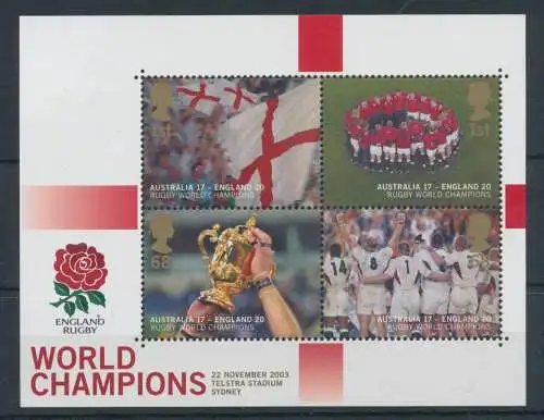 2003 Großbritannien - England Rugby Zettel # 24 - MNH **