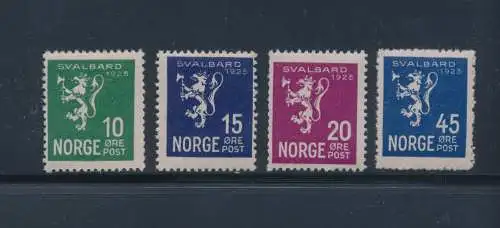 1925 NORWEGEN, Nr. 108/111 Wappen, postfrisch**