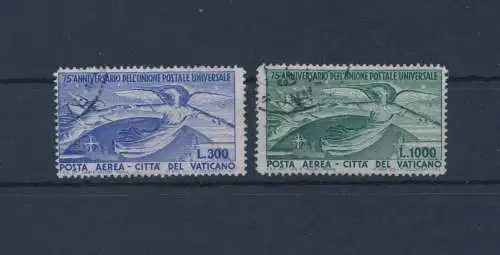 1949 Vatikan, Luftpost, Nr. 18/19, Upu Serie, 2 Werte, gebraucht