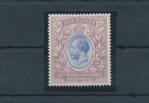 1921 Ostafrika und Uganda - Stanley Gibbons Nr. 74 - 5 Blue and dull purple - MNH **