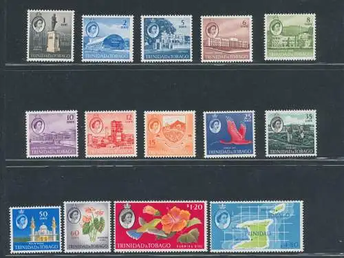 1960-67 Trinidad und Tobago - Stanley Gibbons 284/97 - Serie mit 14 Werten - MNH** - Nr. Nr. 291a