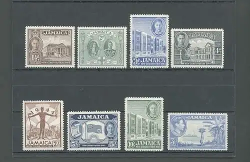 1945-46 JAMAIKA - New Constitution - Stanley Gibbons Nr. 134-40 - Serie 7 Werte - MNH **