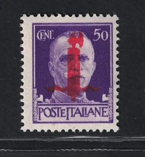 1944 Italienische Sozialrepublik, # 493BA, Wechselaufdruck, postfrisch **