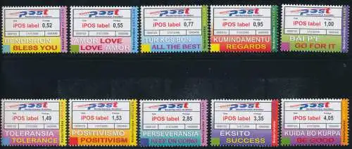 2006 Niederländische Antillen - Ipos Automaten - Yvert Katalog Nr. 1611A-1611K - 10 Werte - postfrisch**