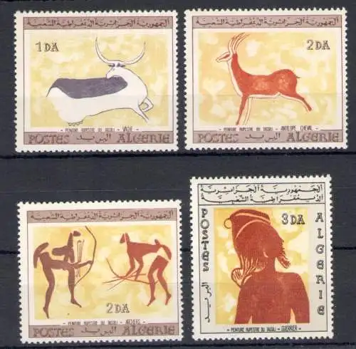 1967 Algerien - Yvert n. 437/40 - Felskunst - postfrisch **