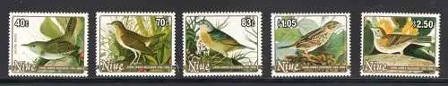 1985 Niue, Vögel - Yvert 464/68 - 5 Werte - postfrisch **