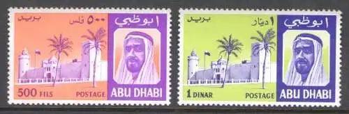 1967-69 Abu Dhabi, SG. 36/37 - Shaikh Shakhbut bin Sultan al Nahyan - MNH **