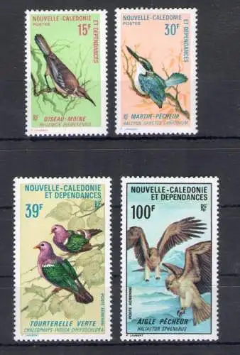 1970 Neukaledonien - Yvert 364/65 + PA 110/11 - Vögel - postfrisch **