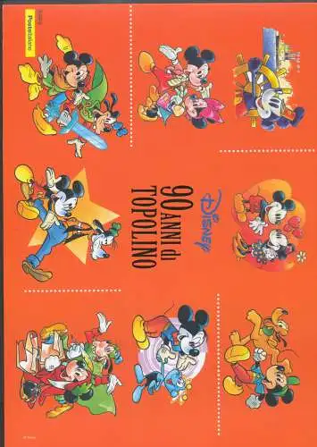 2017 Italien - Republik, Folder - 90 Jahre Mickey Mouse Nr. 542 - postfrisch **