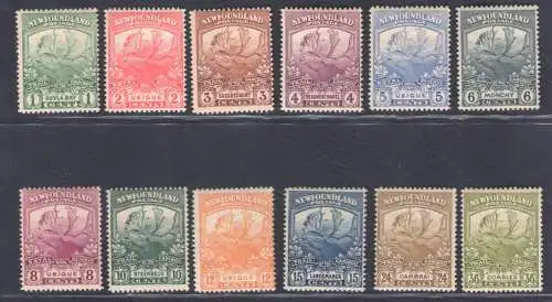 1919 Neufundland, Stanley Gibbons n. 130/41, MH*