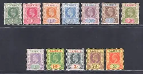 1903 Seychellen - Stanley Gibbons n. 46/56, MH*