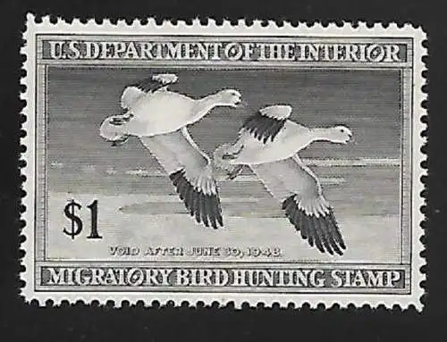 1947 USA, 1$ Snow Geese MNH/**