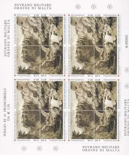 2010 SMOM - Nr. 1024/1027 Bogen à 16 MNH/**