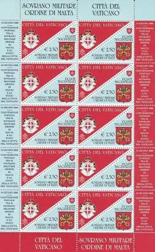 2008 SMOM - Nr. 927 Kleinbogen von 10 MNH / **