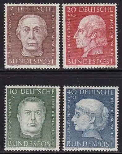 1954 DEUTSCHLAND - Nr. 76/79 Benefiz MNH/**