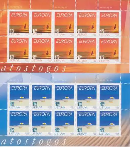 2004 EUROPA CEPT Litauen Minifoglio Le Vacanze MNH **