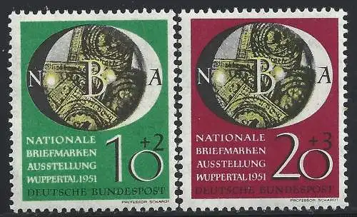 1951 DEUTSCHLAND - Nr. 27/28 Wuppertal postfrisch/**