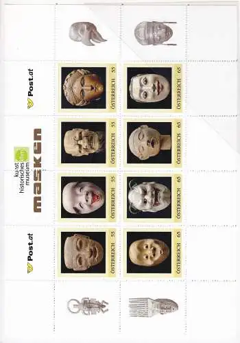 2009 Österreich - MF SPEZIALMASKEN 8 WERTE POSTFRISCH/**