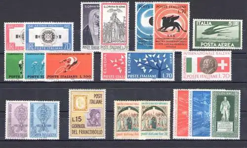 1962 Italien Republik, postfrisch, kompletter Jahrgang 21 Werte, postfrisch **