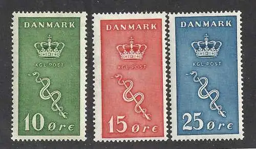 1929 Dänemark - Nr. 190/192 - 3 Werte - postfrisch **