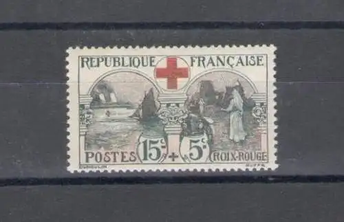 1918 FRANKREICH, Yvert Nr. 156, Pro Rotes Kreuz, postfrisch **