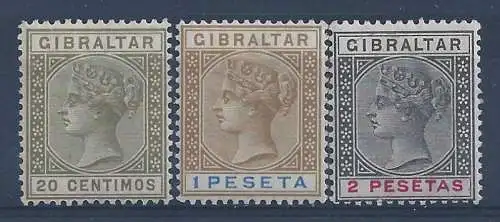 1895 GIBRALTAR, Nr. 30/32 MLH/*