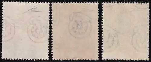 1949 SAN MARINO, Nr. 358/I-360/I, 3 Werte Wasserzeichen Rad III, MNH ** Diena Zertifikat