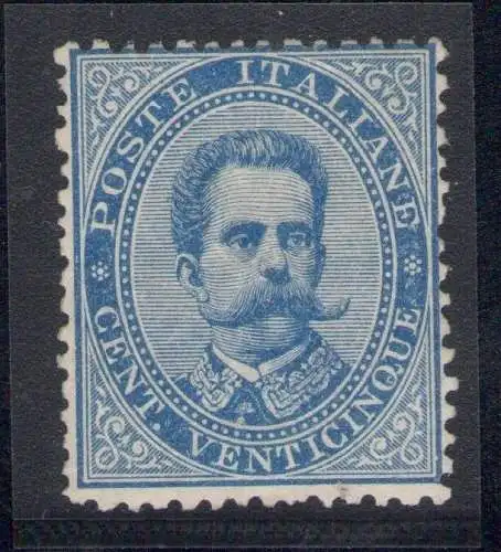 1879 Italien - Königreich, Nr. 40 Umberto I - 25 Cent hellblau, postfrisch **