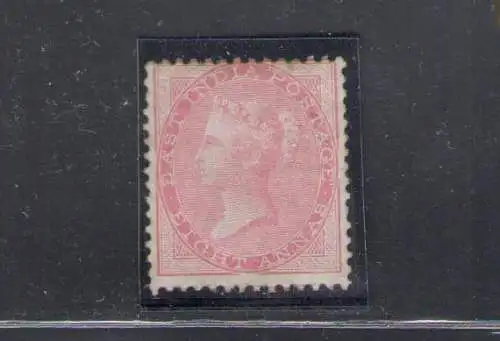 1856-64 Indien, Stanley Gibbson Nr. 49, Queen Victoria, 8 Anna Pale Carmine, MH*