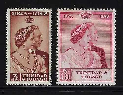 1948 Trinidad und Tobago - Stanley Gibbons n. 259/60 - MH*