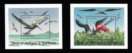 1991 Barbuda, Fauna, Vögel - Yvert-Blätter Nr. 160/61 - postfrisch**