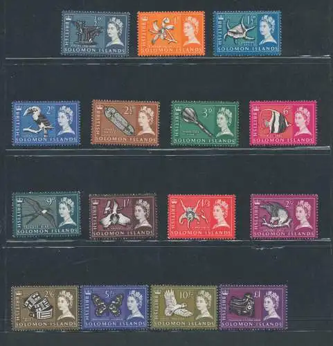 1965 Britische Salomonen - Stanley Gibbons Nr. 112-26 - MNH **