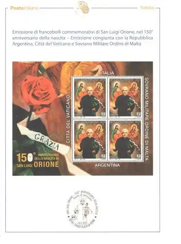 2022 Italien, 150 Jahre Geburt San Luigi Orione - MNH **